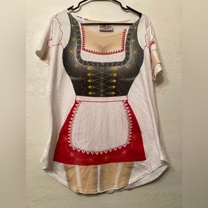 Beer Garden Girl Female Women's Bathing Suit Cover Up Bikini T-Shirt / Nightgown